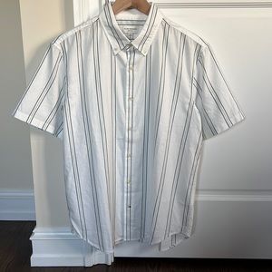 Club Monaco Striped Short Sleeve Shirt